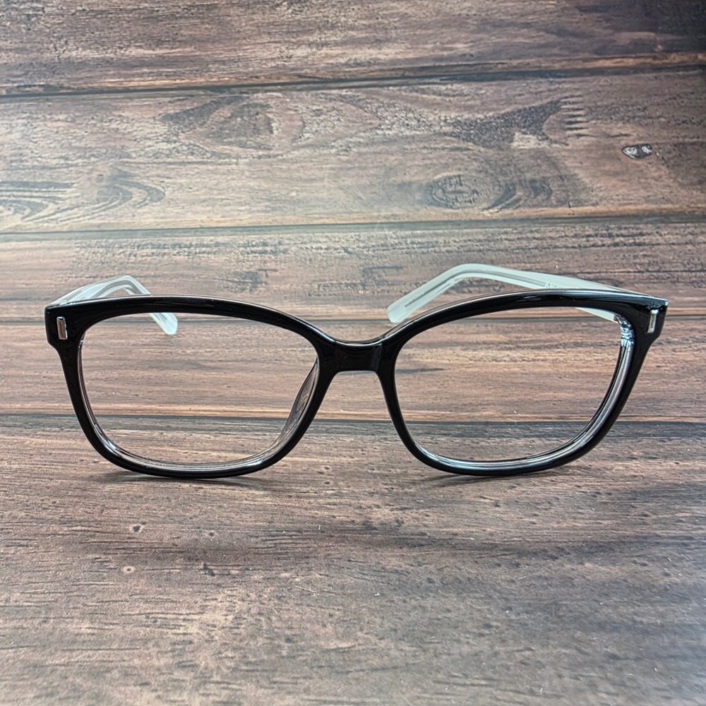 Zenni Optical 126221 Square Eyeglasses Black‎ Translucent Gray Frames